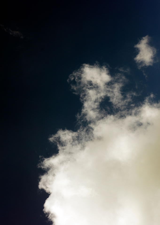 Black air sky with clouds