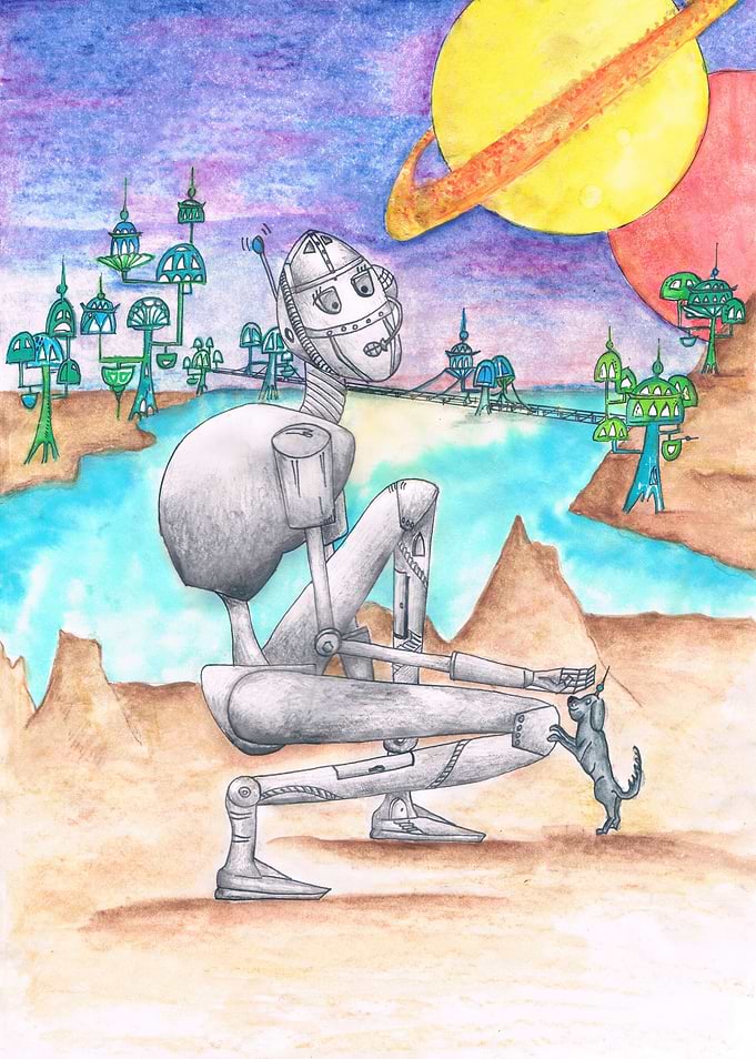 Robot and Dog
