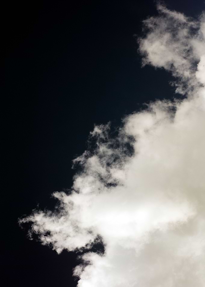 Black air sky with clouds