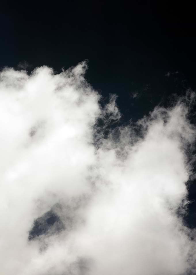 Black air sky with clouds