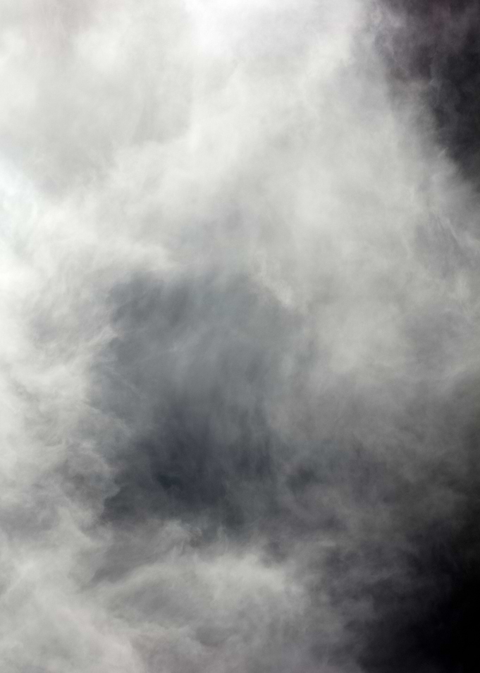 Black air sky with clouds