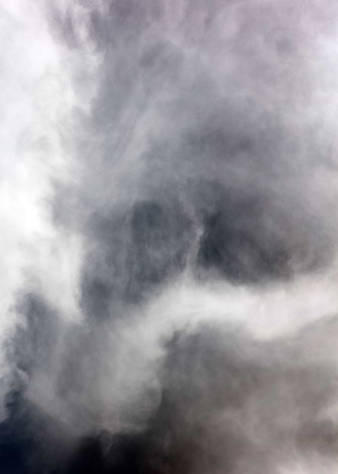 Black air sky with clouds