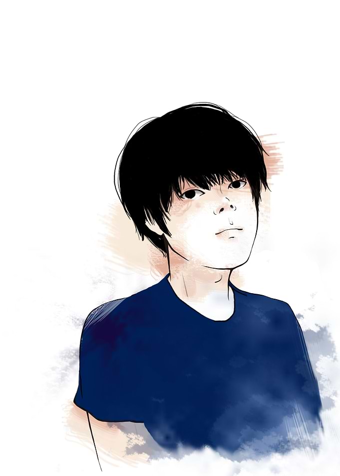Black haired boy