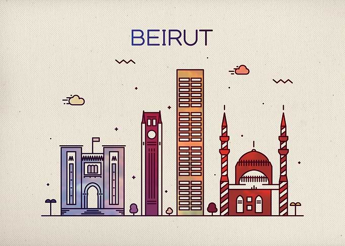 Beirut City Skyline Fun