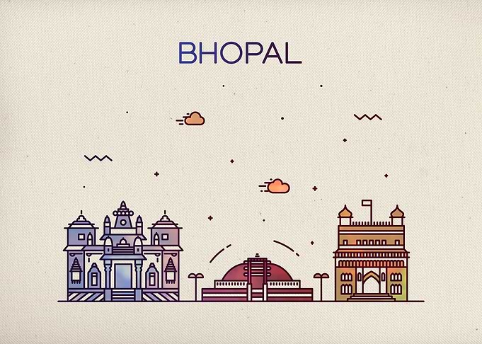 Bhopal India City Skyline