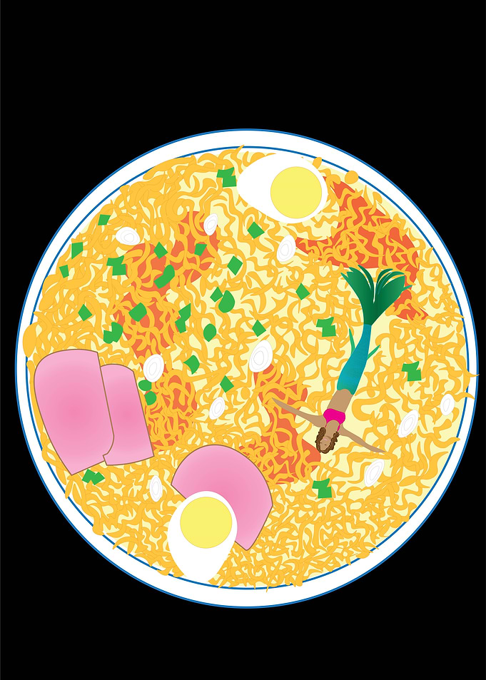Ramen swimmer