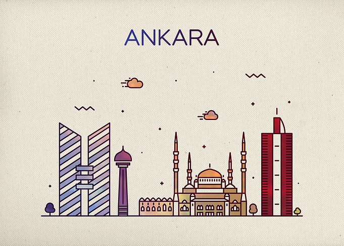 Ankara Turkey City Skyline