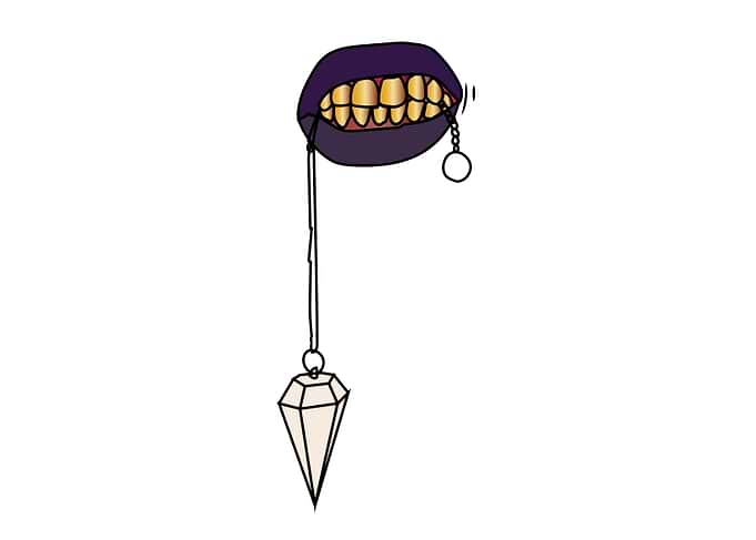Crystal Pendulum GritFaced