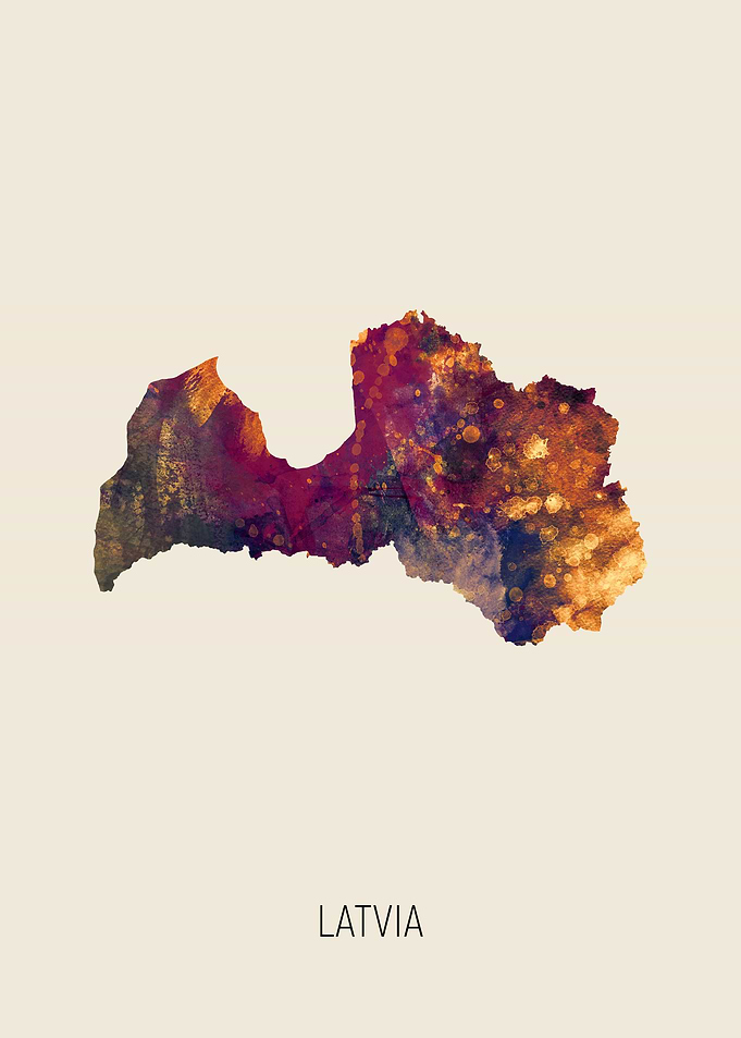 Latvia Map