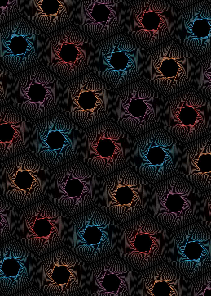 dark neon pattern