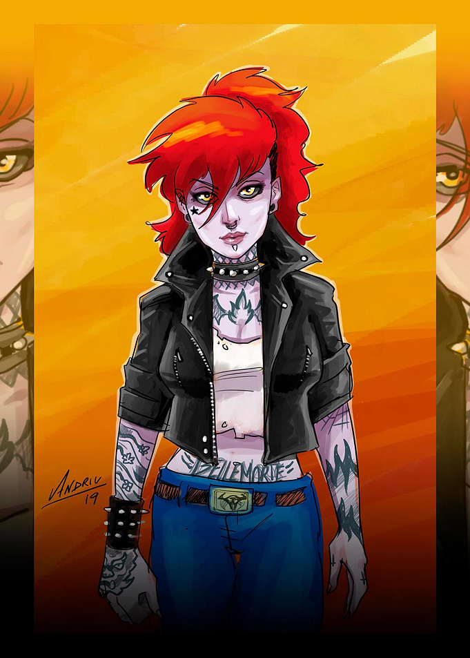 Zombie Rocker Girl
