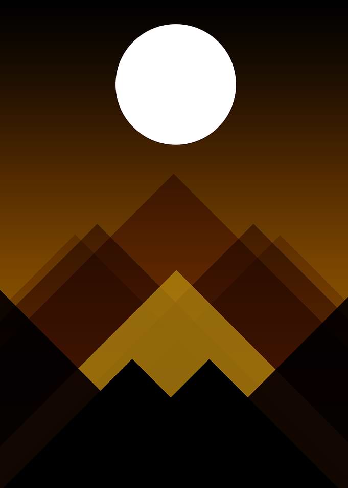 Hills and Moon