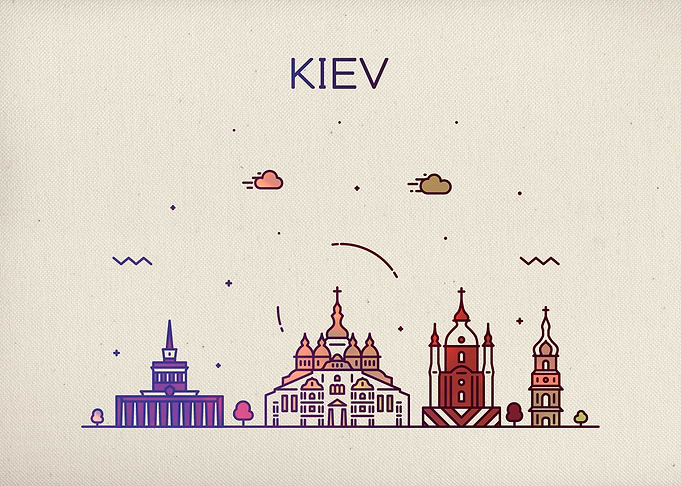 Kiev Ukraine City Skyline