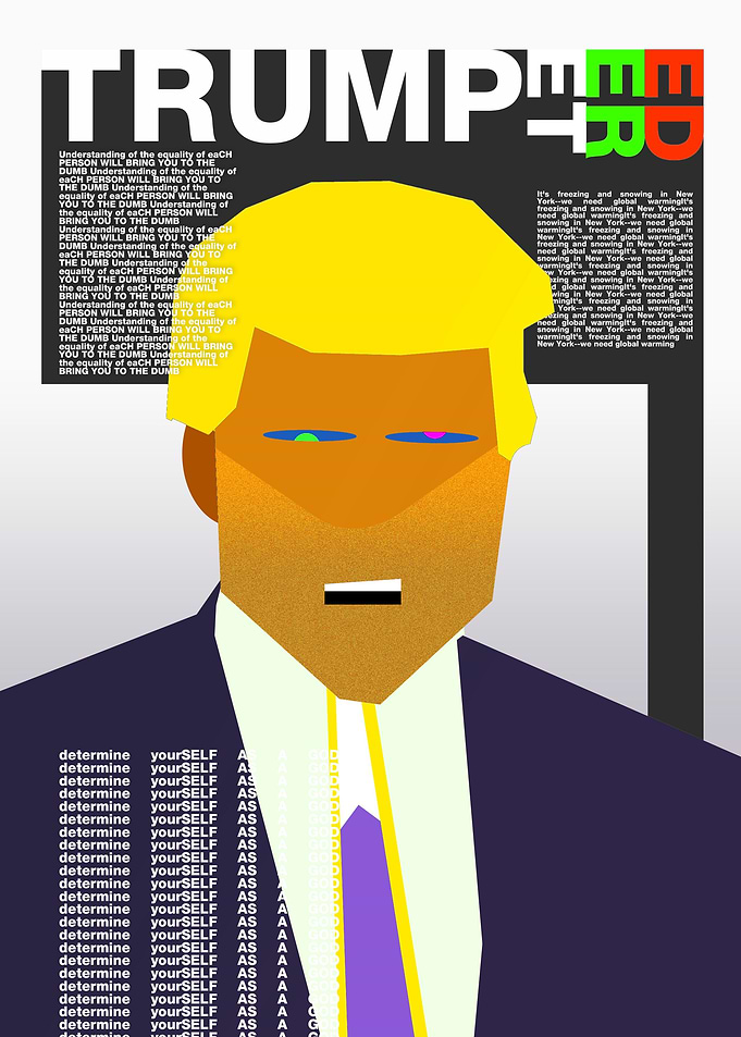 DONALD TRUMPETERED