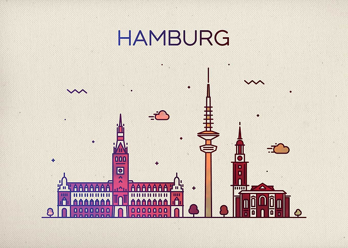 Hamburg City Skyline Fun
