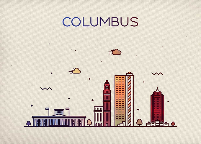 Columbus Ohio City Skyline