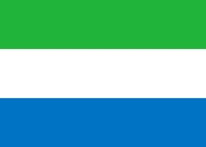 SIERRA LEONE Flag