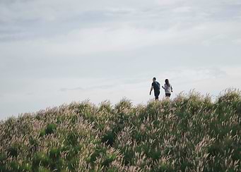 Couples Walking in Park