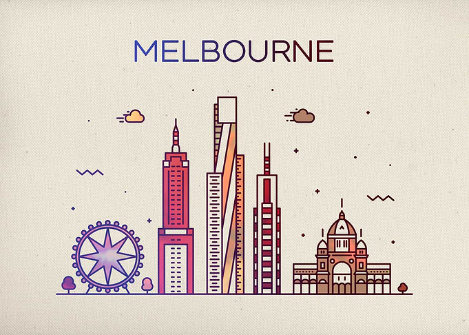 Melbourne City Skyline Fun