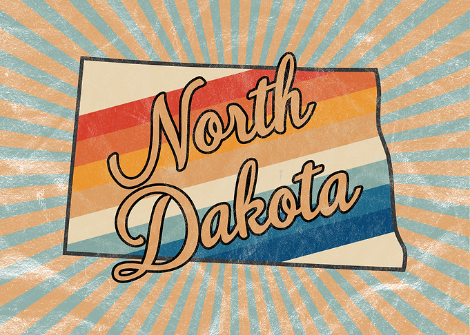 North Dakota State Retro