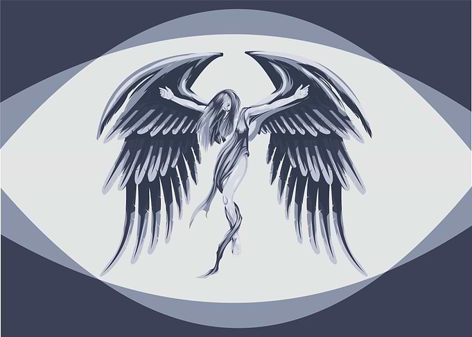 Black Angel Cartoon