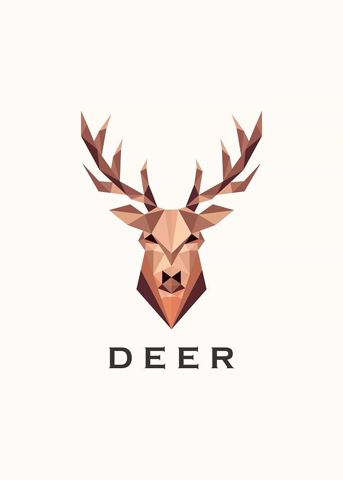 deer polygonal
