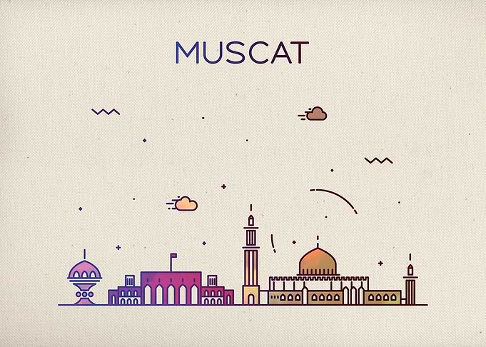 Muscat Oman City Skyline
