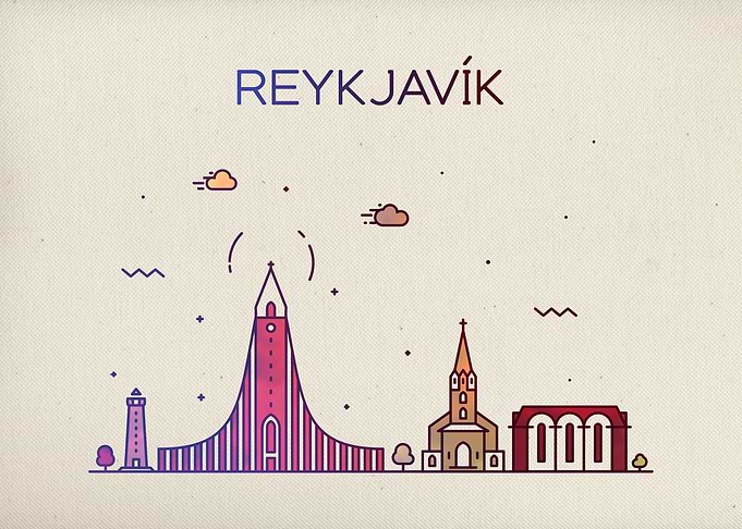 Reykjavik City Skyline Fun