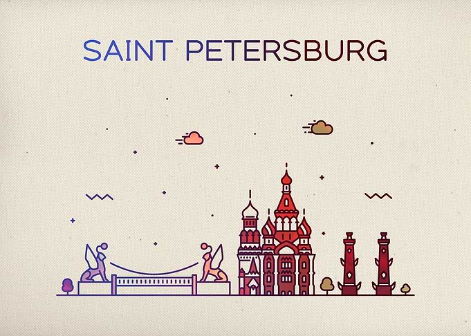 Saint Petersburg Skyline