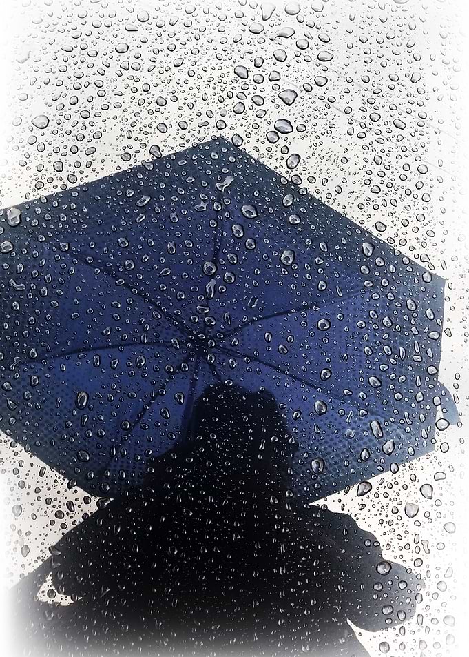Blue umbrella