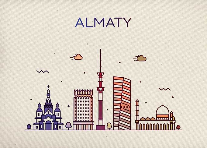 Almaty Kazakhstan Skyline