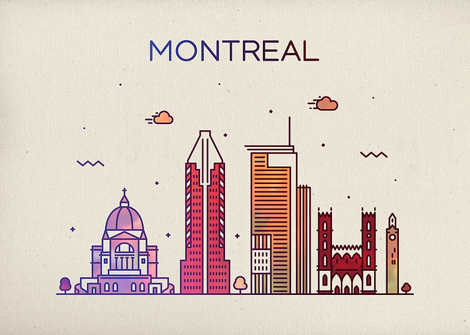 Montreal City Skyline Fun
