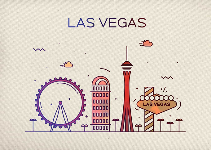 Las Vegas City Skyline Fun