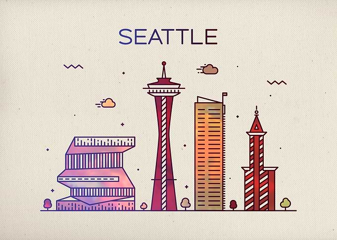 Seattle City Skyline Fun