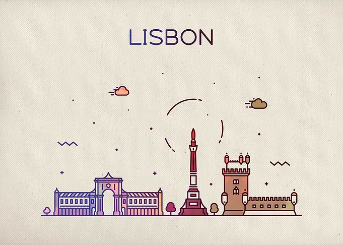 Lisbon City Skyline Fun