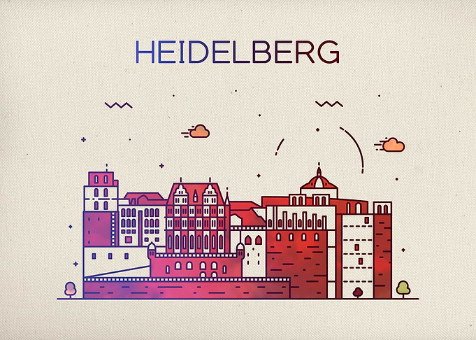 Heidelberg City Skyline