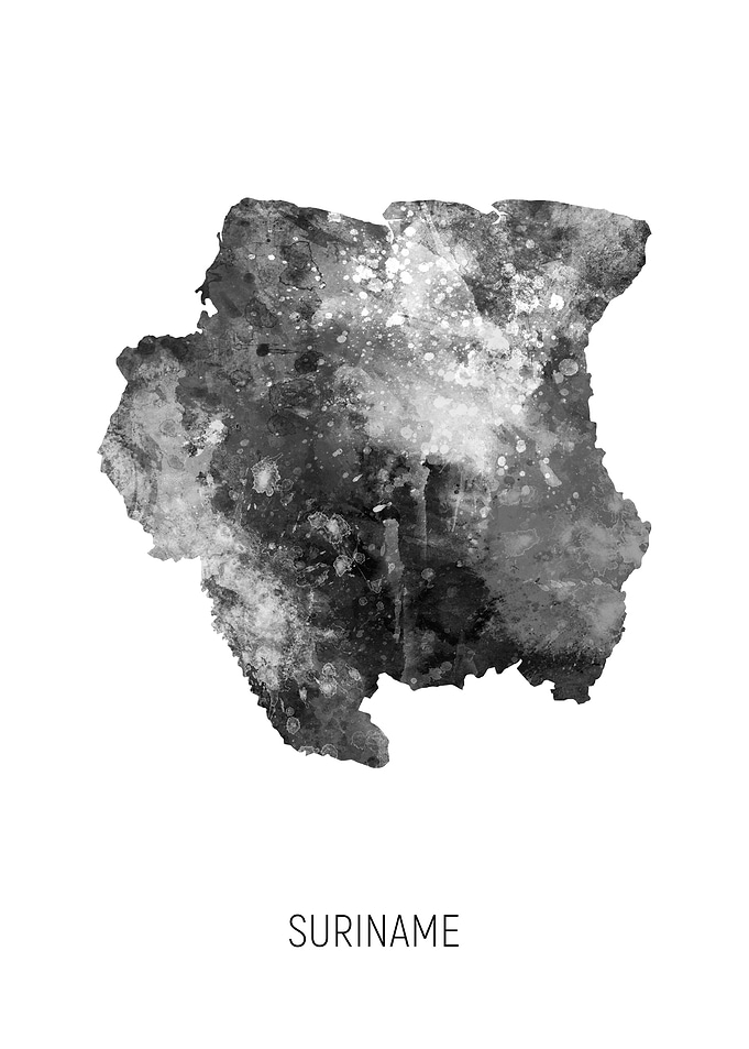 Suriname Map