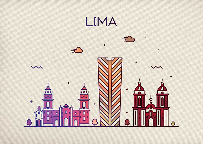 Lima Peru City Skyline Fun
