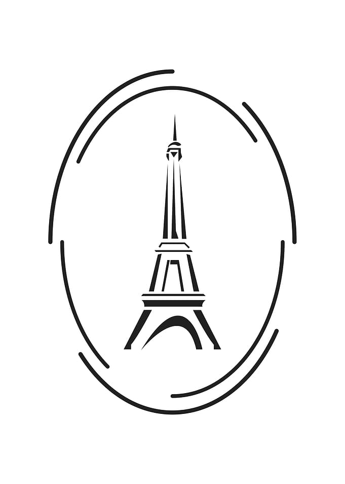 Paris Tour Eiffel Noir