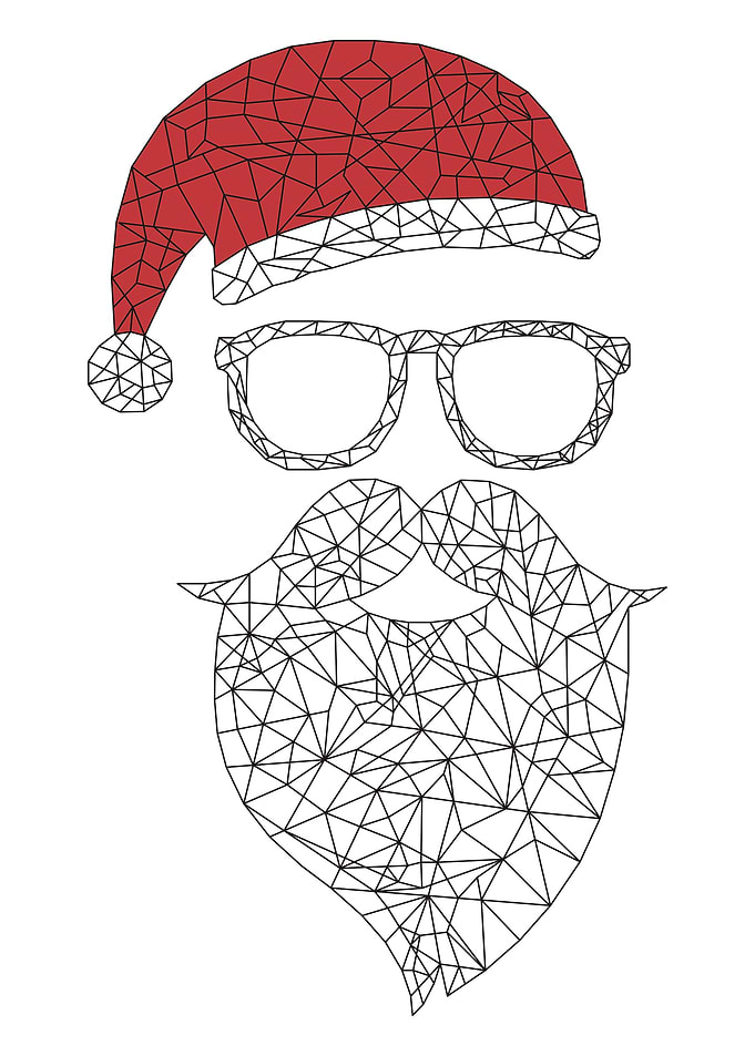 Abstrac Santa