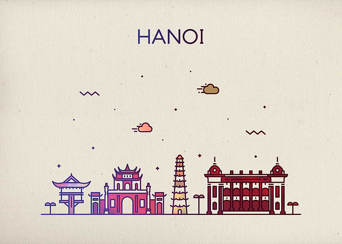 Hanoi Vietnam City Skyline