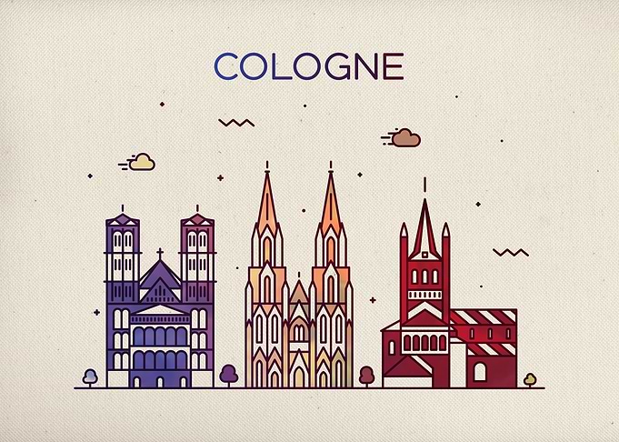 Cologne Germany Skyline