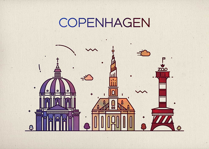 Copenhagen Denmark Skyline