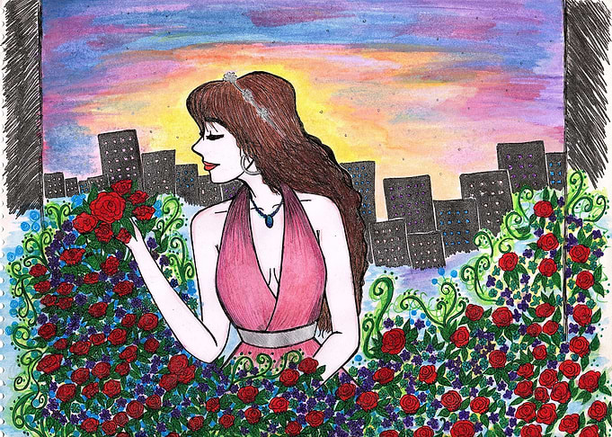 Roses in the Sunset