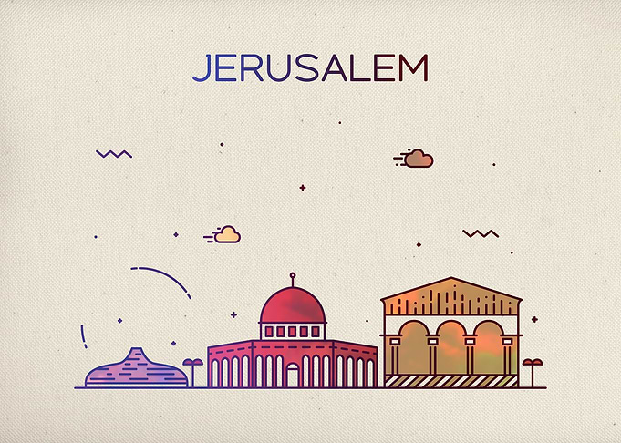 Jerusalem City Skyline Fun