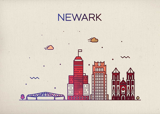 Newark City Skyline Fun