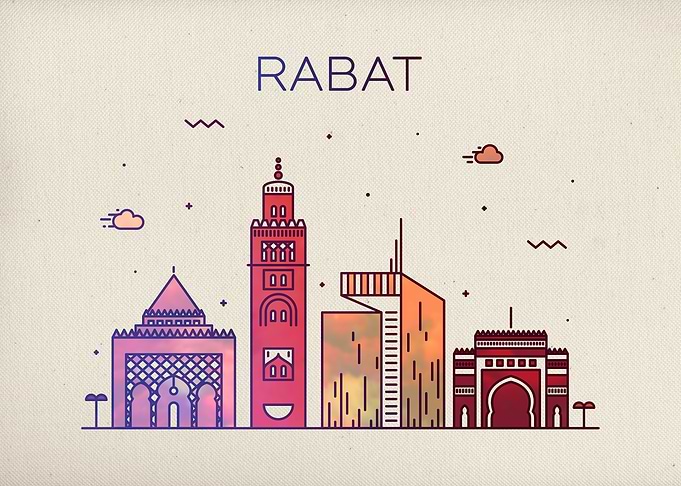 Rabat Morocco City Skyline