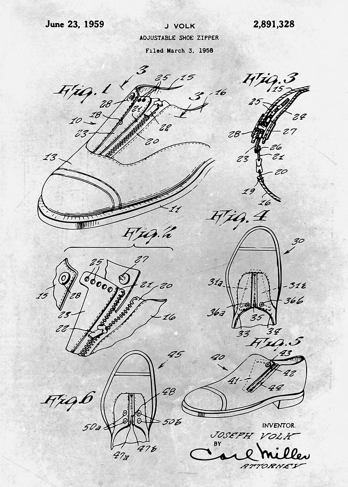 No336 Adjustable shoe zipp