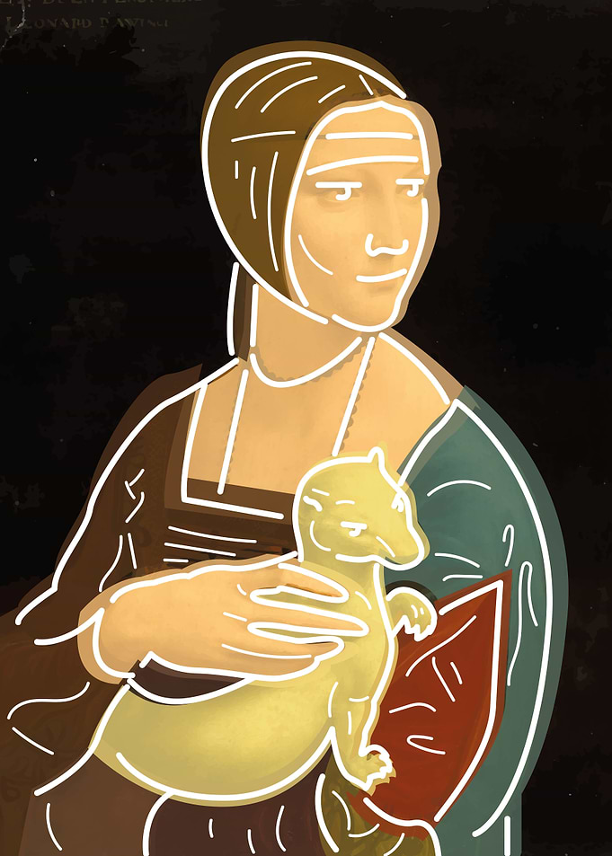 Ermine Repro vector