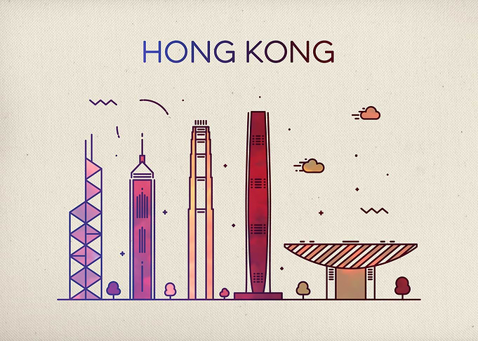 Hong Kong City Skyline Fun